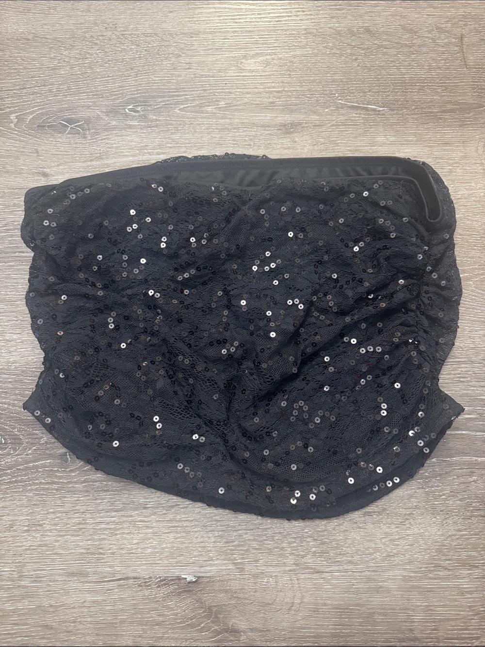 NWT Strapless seqince lace tube top XL - Picture 4 of 5